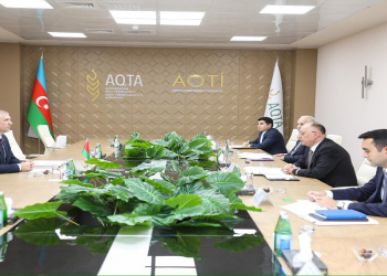 AQTA sədri Belarus Respublikasının kənd təsərrüfatı və ərzaq nazirinin müavini ilə görüşüb