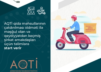 AQTİ qida məhsullarının çatdırılması xidməti ilə məşğul olan və qeydiyyatdan keçmiş şirkət əməkdaşları üçün təlimlərə start verir