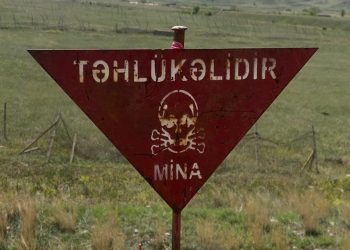 Hərbçimiz minaya düşdü