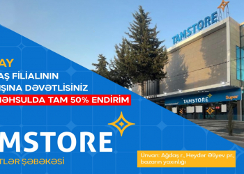 Tamstore Ağdaşda ilk mağazasını açdı – Açılışa özəl 100 məhsulda 50% endirim