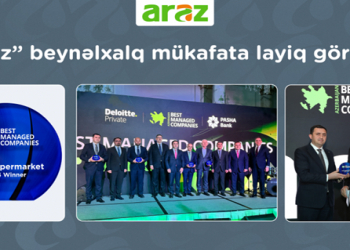 “Araz” supermarketlər şəbəkəsi beynəlxalq mükafata layiq görülüb
