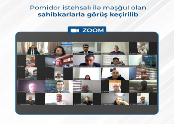 Pomidor istehsalı ilə məşğul olan sahibkarlarla görüş keçirilib