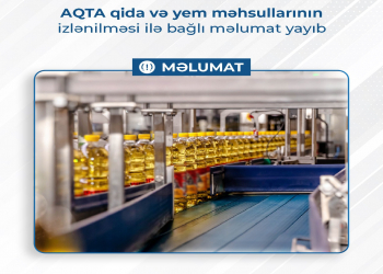 AQTA qida və yem məhsullarının izlənilməsi ilə bağlı məlumat yayıb