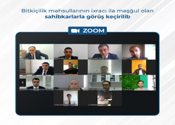 Bitkiçilik məhsullarının ixracı ilə məşğul olan sahibkarlarla görüş keçirilib
