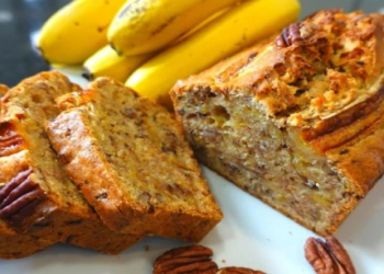 Şəkərsiz, unsuz və yumurtasız banan çörəyi – sağlam resept