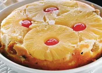 Ananaslı kəsmikli zapekanka – şirin və fərqli desert